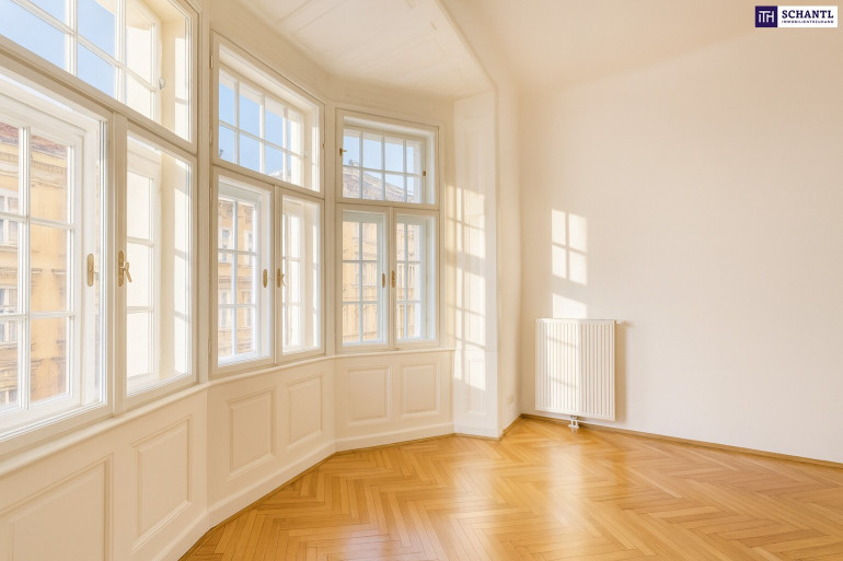 Wohnung - 1030, Wien - Stark reduziert! Geräumige 4-Zimmerwohnung im Botschaftsviertel neben Arenbergpark + Traumhaft schönes Altbauhaus + Bestlage in 1030 Wien + Klassische Altbauwohnung