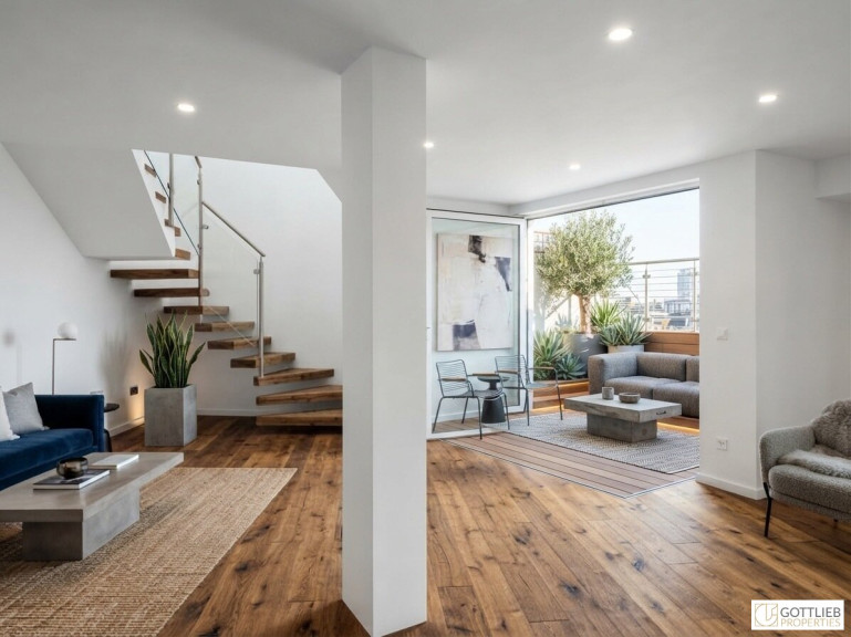Wohnung - 1170, Wien - U-Bahn-Nähe U3 und U6! Hochwertige 3-Zimmer-Dachgeschoss-Wohnung mit Südterrasse in generalsaniertem Gründerzeithaus