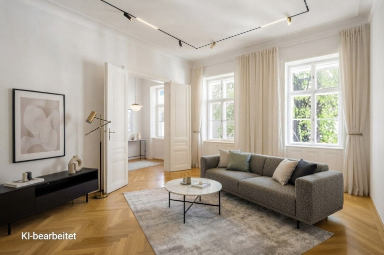 Wohnung - 1080, Wien,Josefstadt - Stil-Altbauwohnung in Innenhoflage nebst Neubaugasse an der Grenze 7./ 8. Bezirk