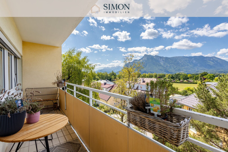 Über den Dächern von Salzburg: Sanierte 3-Zimmer-Wohnung mit Bergblick