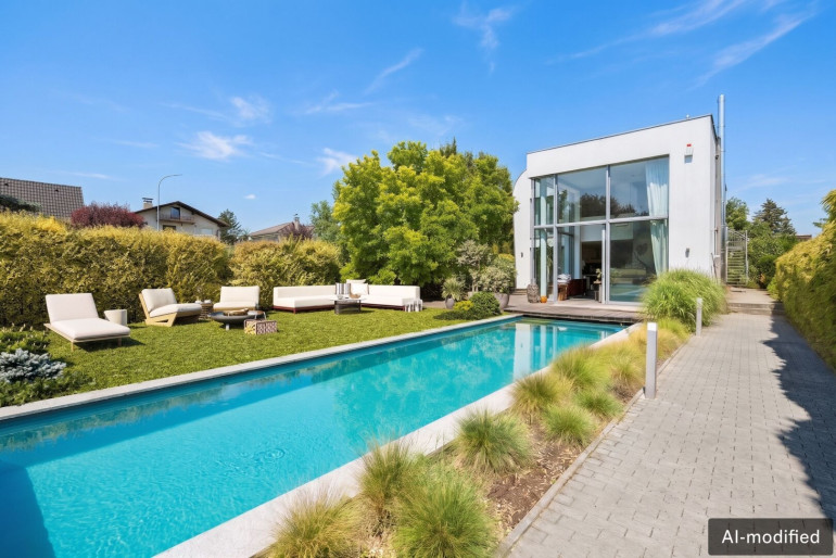 Haus - 1220, Wien - Exklusive Architektenvilla mit Pool – Grünruhelage nahe der UNO-City und der Alten Donau