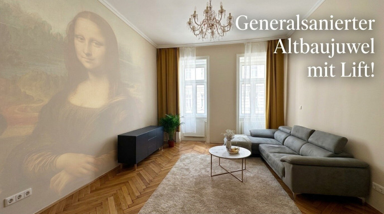 Wohnung - 1120, Wien - Sanierte und möblierte 2-Zimmer-Eigentumswohnung im sanierten Altbau mit Lift und Fernwärmeanschluss!