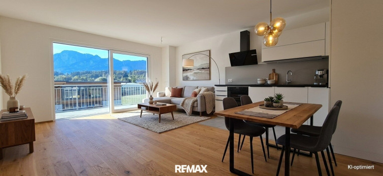 Wohnung - 5310, Mondsee - ERSTBEZUG - Exklusive 3-Zi-Neubauwohnung mit Sonnenbalkon in Mondsee-Tiefgraben