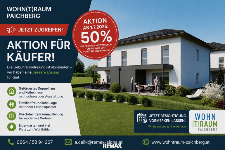 Haus - 4522, Sierning - SCHLÜSSELFERTIG - GEFÖRDERTES Eckreihenhaus I WOHNTRAUM PAICHBERG