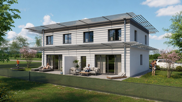 Haus - 2486, Pottendorf - + ERSTBEZUG, Doppelhaushälfte mit Garten in Pottendorf!
