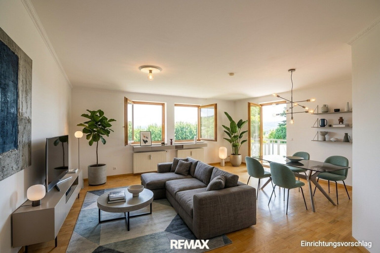 Wohnung - 9504, Villach - Traumhafte 2-Zimmer-Wohnung mit Balkon, Gartenzugang und Fernblick in Villach