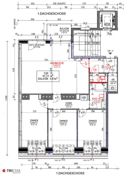 Wohnung - 1050, Wien - NEU! ++ NEUBAU ++ AUFSTOCKUNG ++ 1050 WIEN ++  ERSTBEZUG ++ HIMMELSRICHTUNG: SÜD-WEST ++ BARRIEREFREI ++ 8-PERSONEN-AUFZUG ++