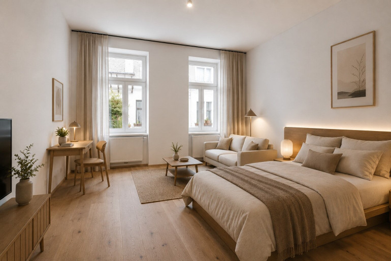 Wohnung - 1020, Wien - - NEU - Stilvoll sanierte Altbauwohnung mit großzügigem Balkon