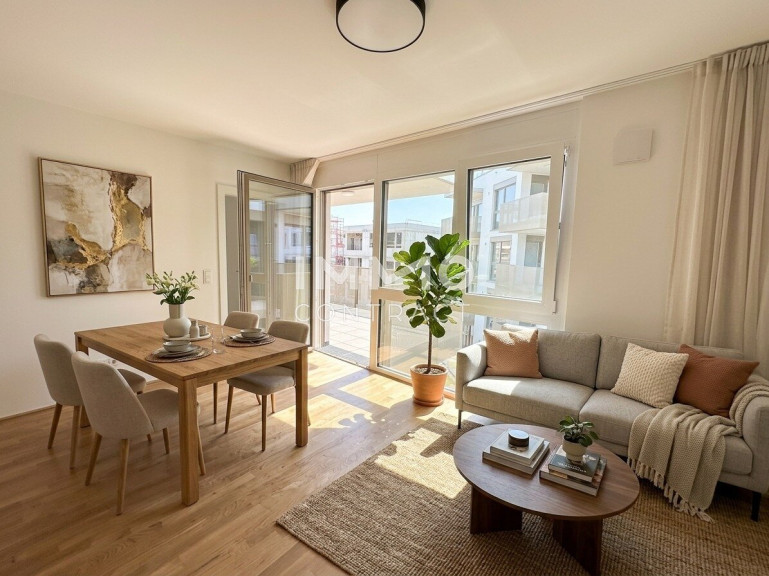 Wohnung - 1210, Wien - Erstbezug ab 1. Oktober: Helle 2-Zimmerwohnung mit 9,6 m² Balkon – nur 8 Gehminuten zum Donauzentrum