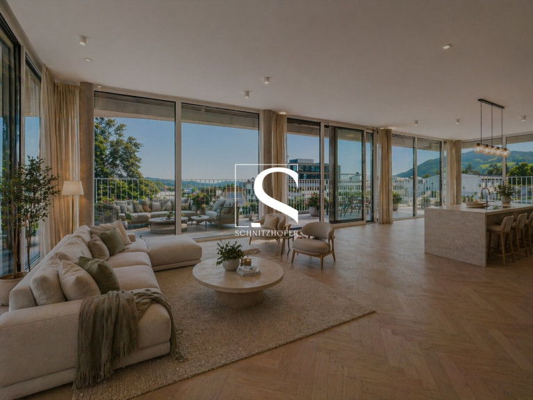 Wohnung - 5020, Salzburg - DAS STADTGLÜCK | Exklusives Neubau-Penthouse mit 360° Dachterrasse | Tiefgarage & Barrierefrei