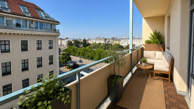 Wohnung - 1010, Wien - 1010 Wien | EXKLUSIVES APARTEMENT 103 m² - 2 Zimmer - 2 Loggien - Klima| Top Lage, großartige Aussicht auf den Donaukanal