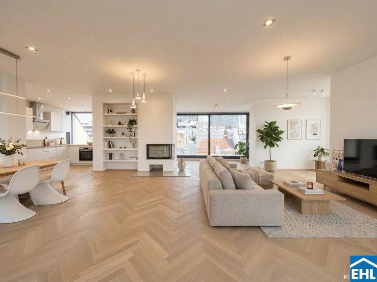 Wohnung - 1040, Wien - Luxuriöses Wohnen über den Dächern Wiens mit spektakulärem Ausblick