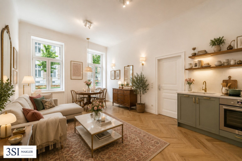 Wohnung - 1030, Wien - Erstbezug im Altbau: Stilvolle 2-Zimmer-Wohnung in der Löwenherzgasse