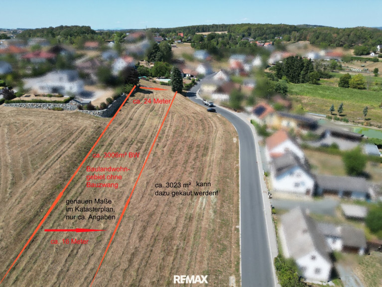 Grundstück - 7540, Güssing - Großes Baugrundstück ca 3.006 m² in 7540 Krottendorf bei Güssing - Ihr Traum vom Eigenheim - ohne Bauzwang!
