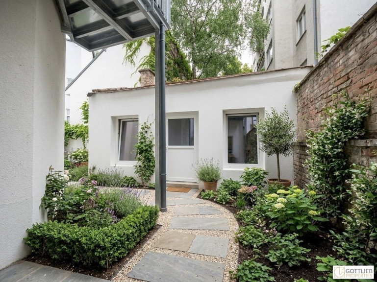 Wohnung - 1170, Wien - U-Bahn-Nähe U3 und U6! 3-Zimmer-Altbau-Wohnung mit Atelier und Eigengarten in generalsaniertem Gründerzeithaus
