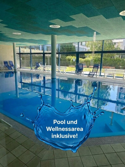 Wohnung - 1220, Wien - Entspannen Sie an der eigenen Poolanlage - Modern Living mit Loggia - Großer Pool und Wellnessarea inklusive.