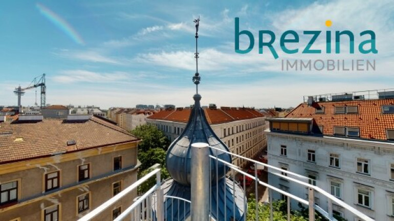 Wohnung - 1030, Wien - Dachterrasse mit Wien rundum Blick und eine weitere Terrasse mit historischen Zwiebelturm