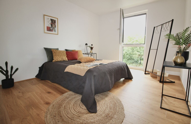 Wohnung - 6020, Innsbruck - Neubau 2-Zi-Wohnung mit Südbalkon in Innsbruck (Top 10) , Erstbezug, 60m², Lift, Fußbodenheizung