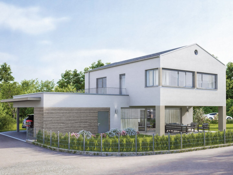 Haus - 9131, Grafenstein - Kaiserallee Grafenstein - Einfamilienhaus IV belagsfertig & unterkellert (freistehend)