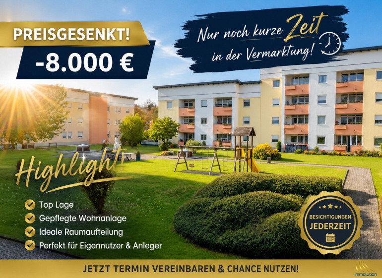Wohnung - 4800, Attnang-Puchheim - 3-Zimmer-Wohnung mit Tiefgarage & saniertem Bad | sofort verfügbar | € 185.000