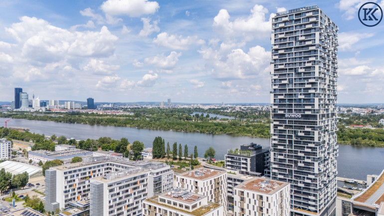 Wohnung - 1020, Wien - Marina Tower – Wohnen im 37. Stock mit Blick auf die Stadt