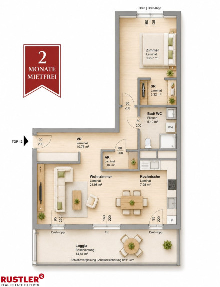 Wohnung - 8020, Graz - 2 MONATE MIETFREI | Modernes Wohnen