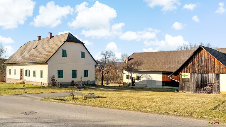 Haus - 8344, Merkendorf - Wohnhaus & Nebengebäude auf rund 6.000 m² Bauland. - Wald und Freiland inkl. - Großes Potential.