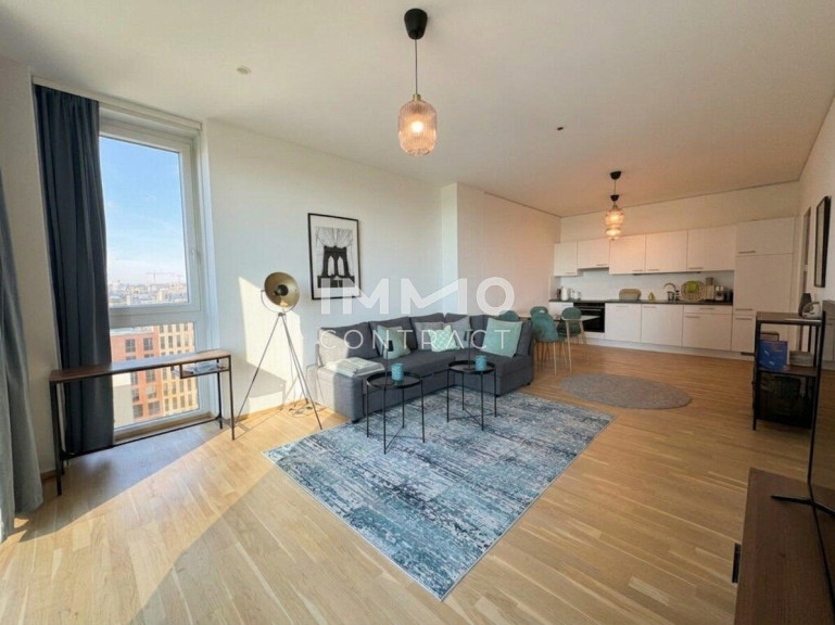 Wohnung - 1030, Wien - Entzückendes Apartment (vollmöbliert) mit Rundumblick und Goodies wie Concierge, Gemeinschaftsterrasse, Rooftop-Pool u.v.m.