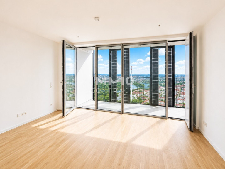 Wohnung - 1220, Wien - Wohnen am Wasser: 47. Etage DC2 Tower inkl. 16qm Loggia ERSTBEZUG