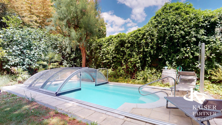 Haus - 1220, Wien - Hochwertiges Einfamilienhaus mit Erdwärmeheizung, großem Garten, Pool und Sauna!