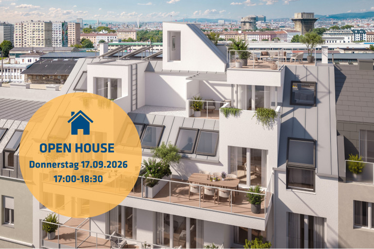 Wohnung - 1200, Wien, Brigittenau - NEU: DACHTERRASSENWOHNUNG: 4-ZIMMER ERSTBEZUG IN TOP LAGE