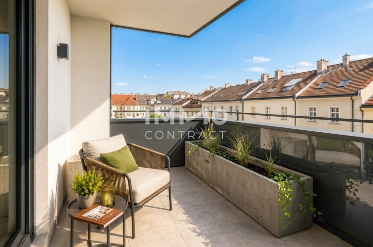Wohnung - 1120, Wien - Wohnen auf höchstem Niveau – 2-Zimmer-Neubau mit Westbalkon & Loggia nahe Schönbrunn