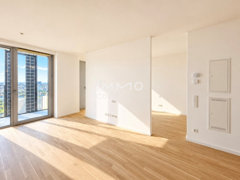 Wohnung - 1220, Wien - 50. Etage mit 10sqm Loggia: Erstbezug - DC2 Tower inkl. Fitnessstudio