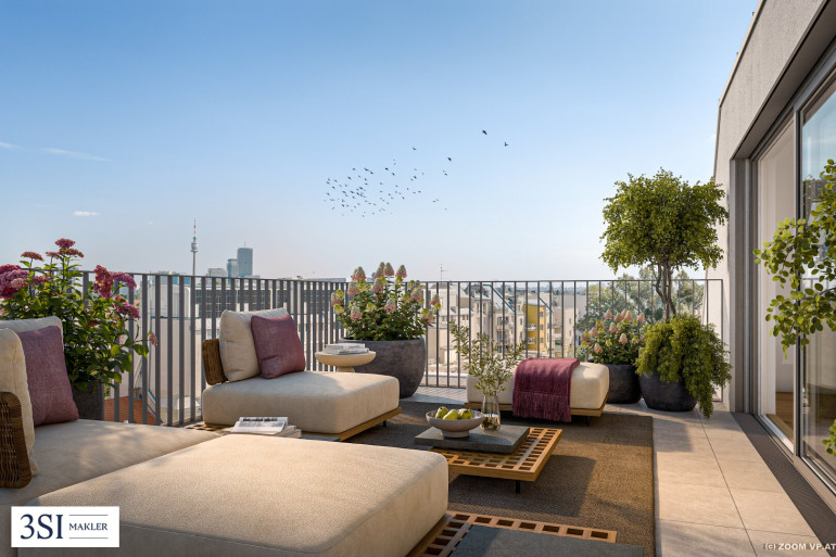 Wohnung - 1210, Wien - Modern DG-Maisonette mit großer Dachterrasse – Sonne, Weite und Exklusivität garantiert