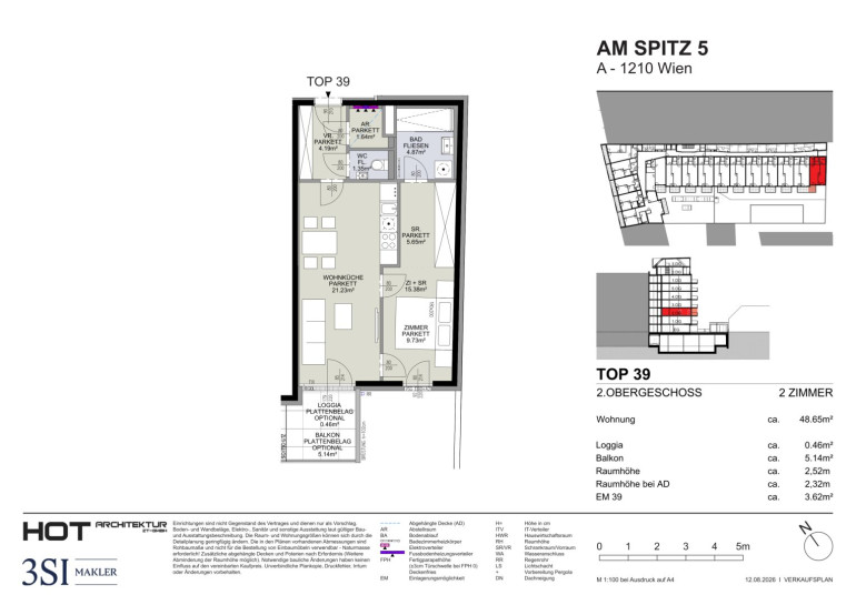 Wohnung - 1210, Wien - Am Spitz 5