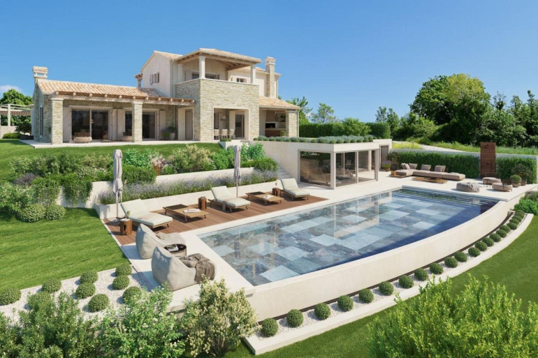 Haus - 52460, Buje - Rückzugsort nahe Buje – Pool, Naturgarten und eindrucksvolles Landschaftspanorama
