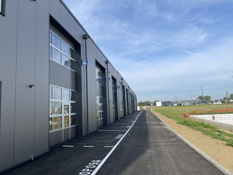 Halle / Lager / Produktion - 4844, Regau - KURZZEITMIETE MÖGLICH! Betriebs-/ Produktions- oder Lagerhalle mit ca. 119 m² Fläche im Business Park Regau , 1A-Lage, Nähe A1 Westautobahn (Top 03a)