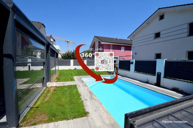 Haus - 2301, Groß-Enzersdorf - Einfamilienhaus 5 Zimmer, Absolute Ruhelage,Wintergarten + Pool + Wohnkeller, -Viel Platz an der Wiener Stadtgrenze