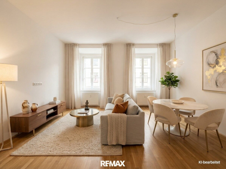 Wohnung - 9020, Klagenfurt am Wörthersee - Modernes Altbaujuwel mit Loggia und Terrasse in zentraler Innenstadtlage