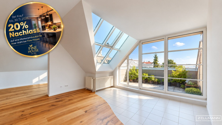 Wohnung - 1230, Wien - FAMILIENHIT IM DACHGESCHOSS – großzügiges Wohnen nahe Riverside, Liesinger Bad & Schloss Liesing | ZELLMANN IMMOBILIEN