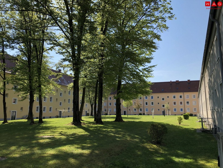 Wohnung - 4400, Steyr - Günstige Starterwohnung in herrlicher Grünlage: praktische 1-Zimmerwohnung mit heller Wohnküche und separatem Schlafzimmer im kleinen Mehrparteienhaus – ideal für Singles, Studierende oder Pendler!