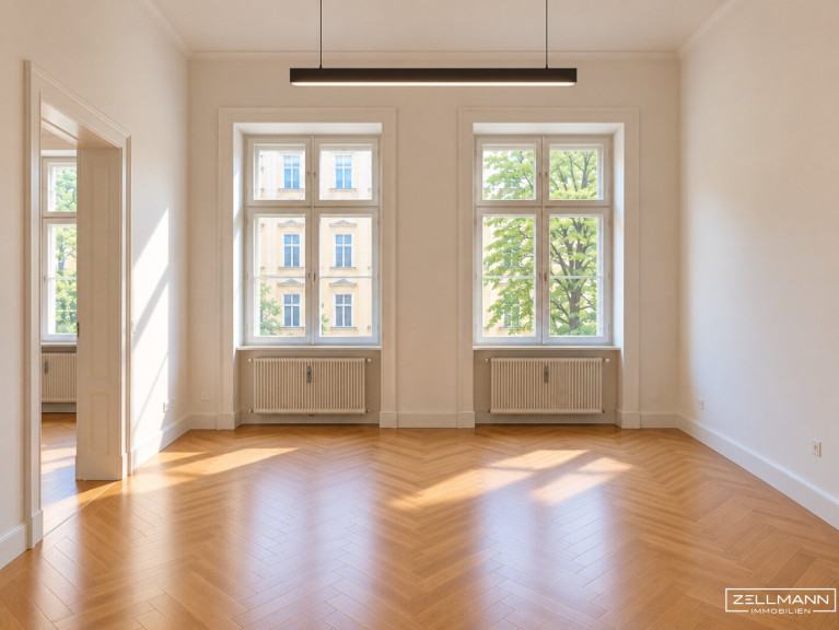Büro / Praxis - 1070, Wien,Neubau - Charaktervoll arbeiten – hochwertiger Altbau mit Blick ins Grüne | ZELLMANN IMMOBILIEN
