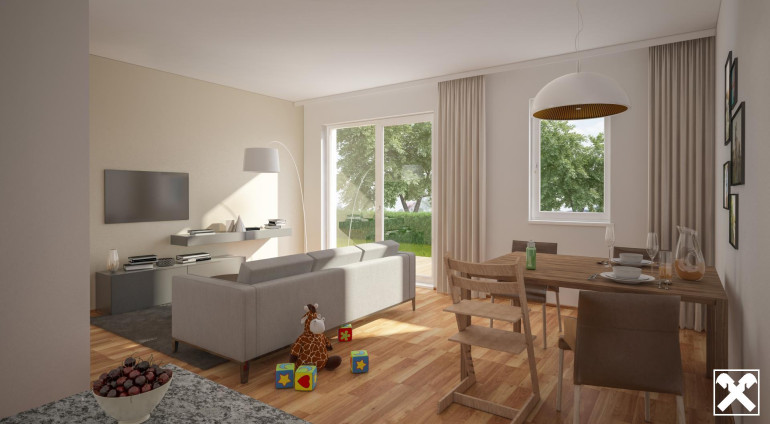Wohnung - 1110, Wien - Rosengarten: Top-2-Zimmer-Dachgeschosswohnung mit Terrasse