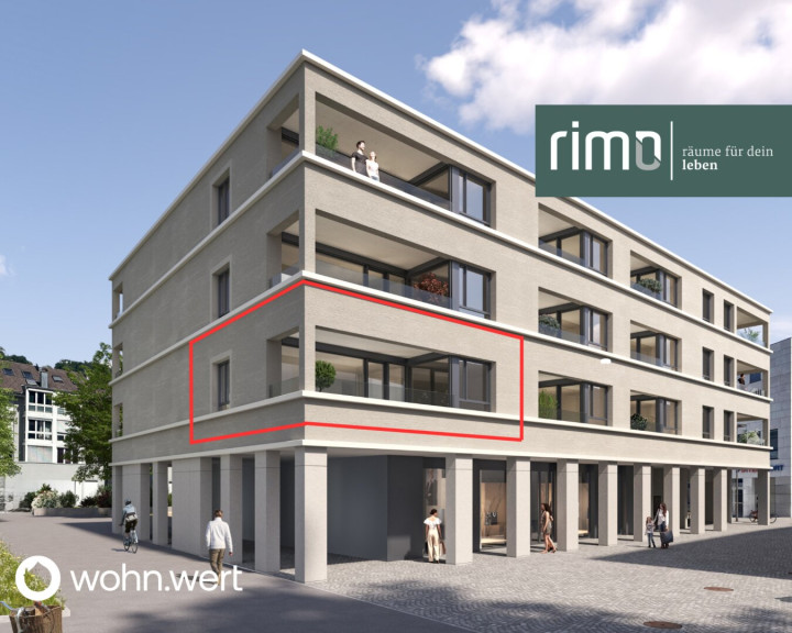 Wohnung - 6800, Feldkirch - 2-Zimmerwohnung am Jahnplatz inmitten von Feldkirch - Erstbezug - zu mieten - Top A1.7