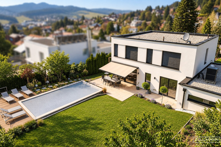 Haus - 3003, Gablitz - GABLITZ | MODERNE NEUBAUVILLA MIT PANORAMABLICK – RUHE, WEITBLICK & SPEKTAKULÄRE SONNENUNTERGÄNGE ÜBER GABLITZ | ZELLMANN IMMOBILIEN