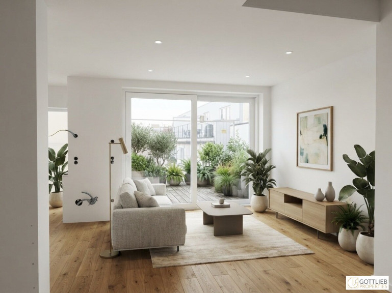 Wohnung - 1170, Wien - U-Bahn-Nähe U3 und U6! Hochwertige 3-Zimmer-Dachgeschoss-Wohnung mit Südterrasse in generalsaniertem Gründerzeithaus