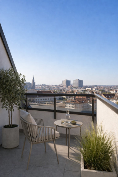 Wohnung - 1120, Wien - Dachterrassenwohnung in prachtvollen Altbauhaus beim Schlossgarten | Wienblick | Ende 2026 fertig