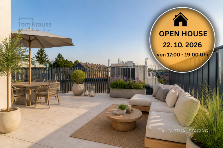 Wohnung - 1140, Wien - GROSSZÜGIGE 2-ZIMMER-DACHGESCHOSSWOHNUNG MIT PRIVATER DACHTERRASSE