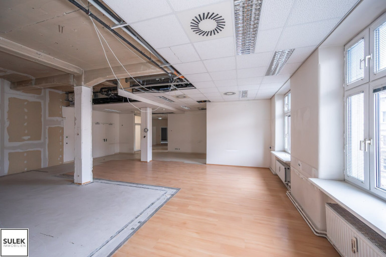 Büro / Praxis - 1150, Wien,Rudolfsheim-Fünfhaus - Großzügige Büro-/Praxisfläche (529 m²) mit Gestaltungsspielraum nahe U3 Schweglerstraße – Rohbau-Zustand zum Ausbauen | Provisionsfrei!