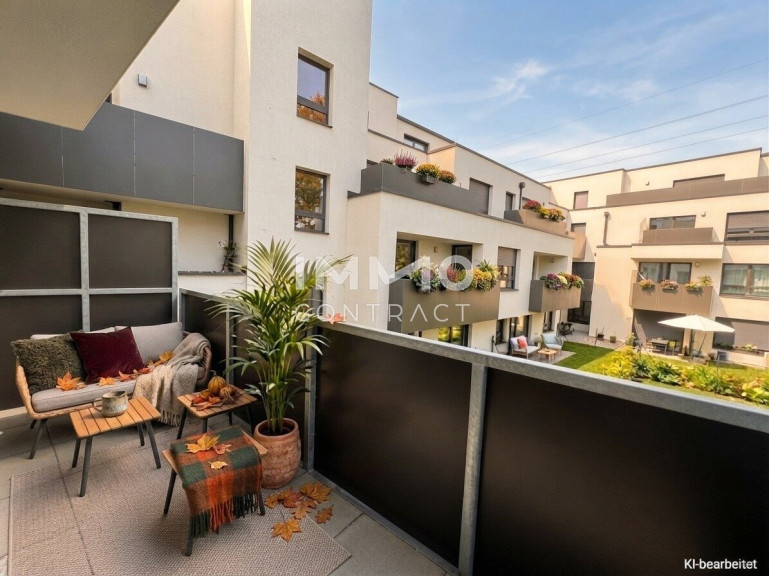 Wohnung - 1220, Wien - Top geschnittene 3-Zimmer-Balkonwohnung mit Privatgarten im Hof – provisionsfrei!